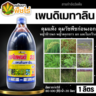 🌽 แซดเพนดิ (เพนดิเมทาลิน33%EC) 1ลิตร คุมวัชพืชก่อนงอกใบแคบและใบกว้าง