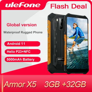 Ulefone Armor X5 MT6763 Octa core ip68 Rugged Waterproof  Smartphone Android 9.0  Cell Phone 3GB 32GB NFC  4G LTE Mobile