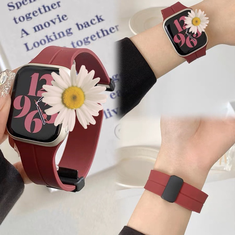 Lockยาง สายนาฬิกา watch ultra10 9 8 7 6  5 4 3 สายนาฬิกา smart watch ปรับง่าย 41/44/45/49/46mm  smart watch strap