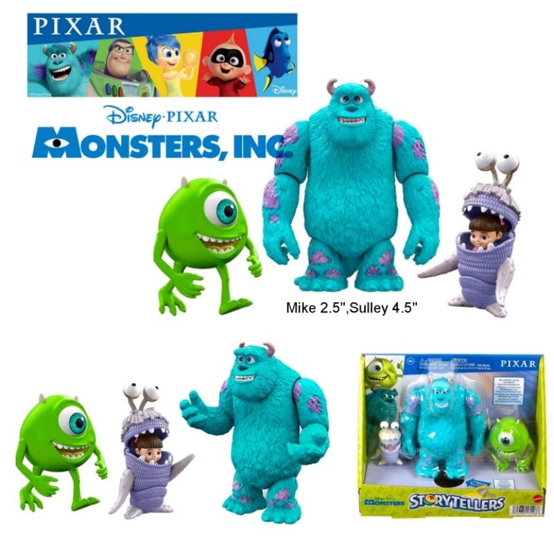 🇺🇸 ลิขสิทธิ์​แท้​จาก​อเมริกา​ 🇺🇸 New Collection​ ✨✨ Disney​Pixar​ Coco, Monster Inc., Elemental​ Action Figure Set