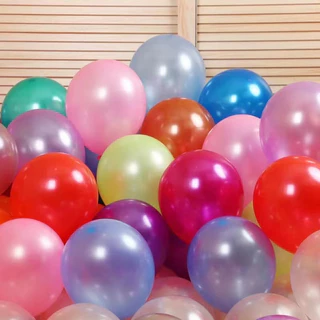 ลูกโป่งมุก ขนาด 10 นิ้ว (1ห่อ 100ใบ) ลูกโป่ง 10 นิ้ว ลูกโป่ง Helium Quality Balloon