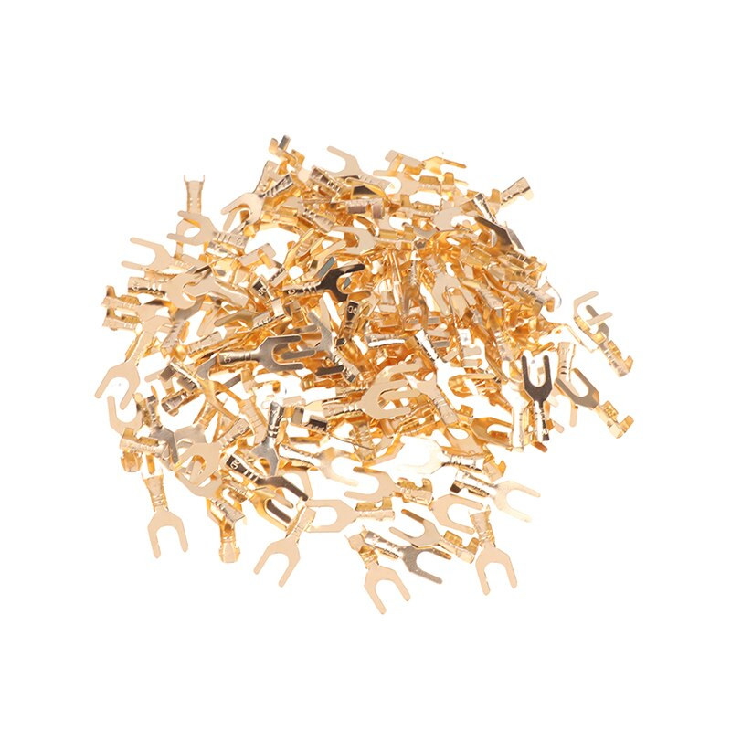 หางปลาแฉก ส้อม M3 M4 M5 M6 Y-Shape Wire Crimp Terminal fork Terminal Terminal Y Spade Cable 3.2 4.2 