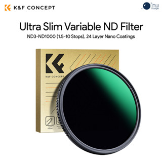 K&amp;F 49-82mm Ultra Slim Variable ND Filter ND3-ND1000 (1.5-10 Stops), 24 Layer Nano Coatings ศูนย์ไทย 2 ปี