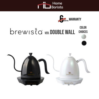 [พร้อมส่ง] NEW! Logo BREWISTA "Double Wall" Artisan 600ml Kettle กาต้มน้ำไฟฟ้า กาดริปกาแฟ ควบคุมอุณหภูมิ