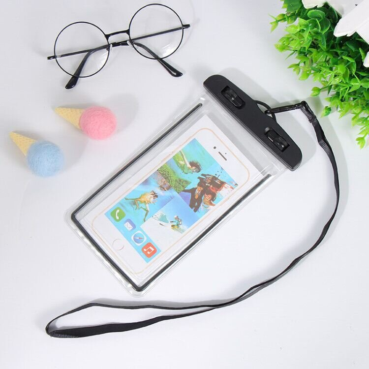 พร้อมส่ง  ต้อนรับสงกรานต์ ซองกันน้ำ ซองใส่โทรศัพท์กันน้ำ พร้อมสายคล้องคอ ปรับระดับได้ ทัสกรีนได้ กระเป๋ากันน้ำ รูปที่ 2