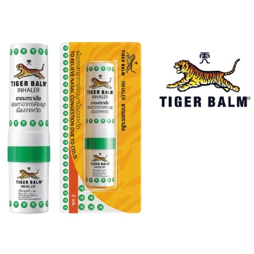 [1แพ็ค 6หลอด] Tiger Balm INHALER ยาดม ตราเสือ ยาสามัญประจำบ้าน 1แพ็ค 6หลอด [6969]