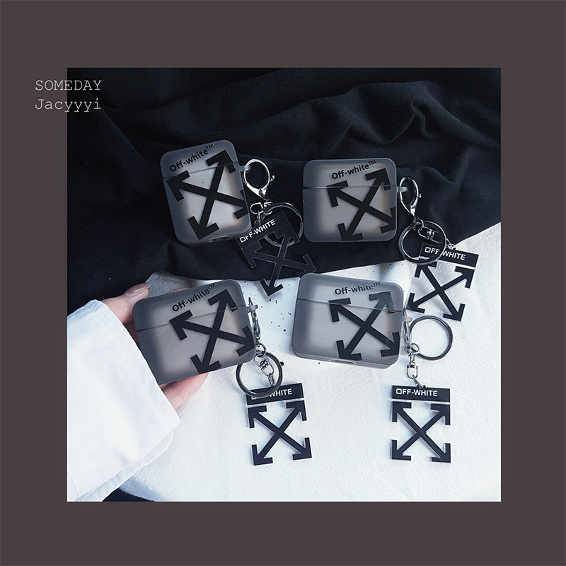 เคสแอร์พอด 3 Case Airpods 3 pro2 case บัตรน้ำขึ้นน้ำลง เป็นที่นิยม off white  Airpod 3 pro2 case เคส