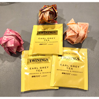 TWININGS แบ่งขาย 3ซอง EARL GREY TEA ลองชิมดูอร่อยหอม ถุงชาเขย่าLight 3ซอง