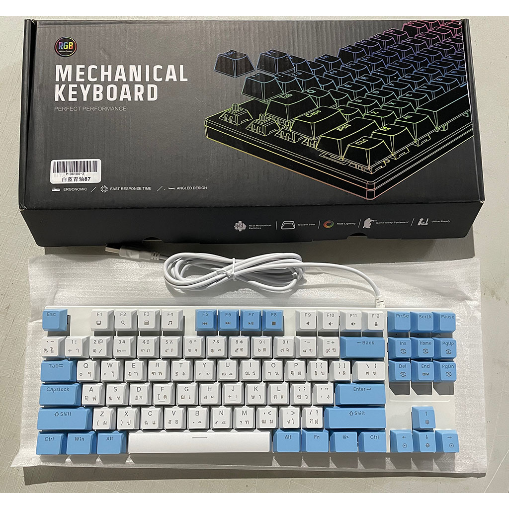 Mechanical keyboard Gamingคีย์ไทย คีย์บอร์ดเชิงกล ไฟRGB