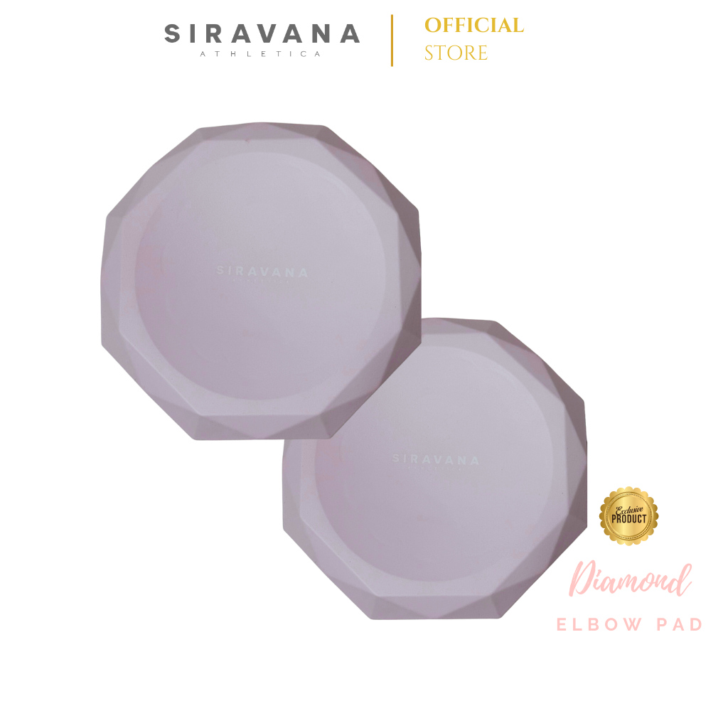 SIRAVANA แผ่นรองข้อศอก แผ่นรองเข่า รุ่น Diamond Yoga elbow pad