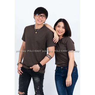 2XL เสื้อยืด สีเทาเข้ม คอกลม แขนสั้น Size 2XL