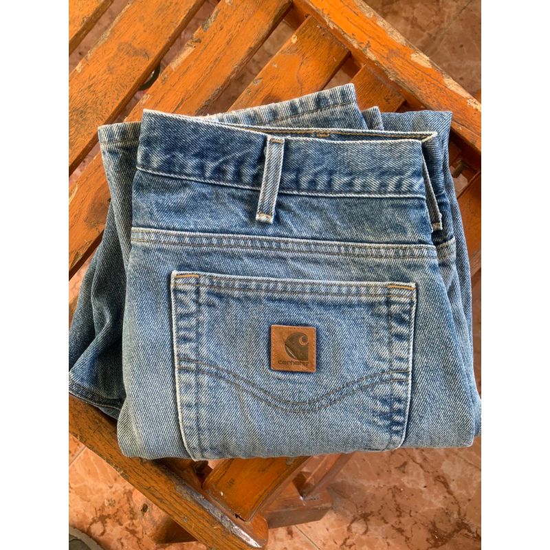 กางเกง carhartt ยีนส์ เอว 34 มือสอง