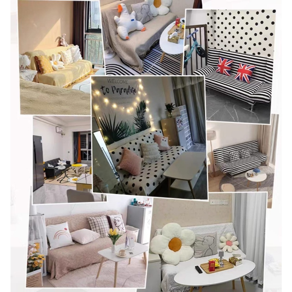 ขายดี!!! โซฟา โซฟาเบด พับนั่ง ปรับนอนเป็นเตียงได้ คลุมด้วยผ้ากำมะหยี่ ผิวสัมผัสนุ่ม พร้อมขาเหล็ก แข็งแรง Iris Sofa - รูปที่ 5