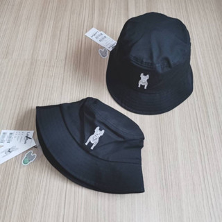 พร้อมส่ง LIFEWORK Patch Cotton Bucket Hat หมวกปีกสีชมพู 💗💗 &amp; สีดำ🖤🖤