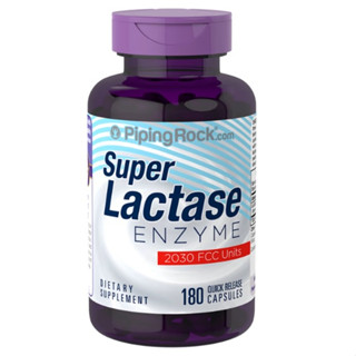 เอนไซม์ย่อยนม เอนไซม์แล็กเทส Super Dairy Digest-Lactase Enzyme 2030 FCC Units, 180 Quick Release Capsules