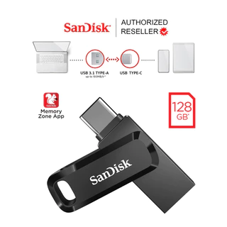SanDisk Ultra Dual Drive Go 128GB USB3.2 Gen1 Flash Drive TypeC Speed 150mb/s(SDDDC3-128G-G46)แฟลชไดรฟ์ ประกัน 5ปีSynnex