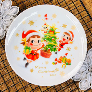 จานเซรามิคญี่ปุ่น Fujiya ลาย Merry Christmas with  Peko &amp; Poko 2019 มือสอง ราคาถูก