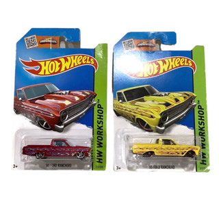 Hotwheels ‘65 Ford Ranchero รถหน้าเก๋งท้ายกระบะ ลายไฟ งานปีเก่า 2015