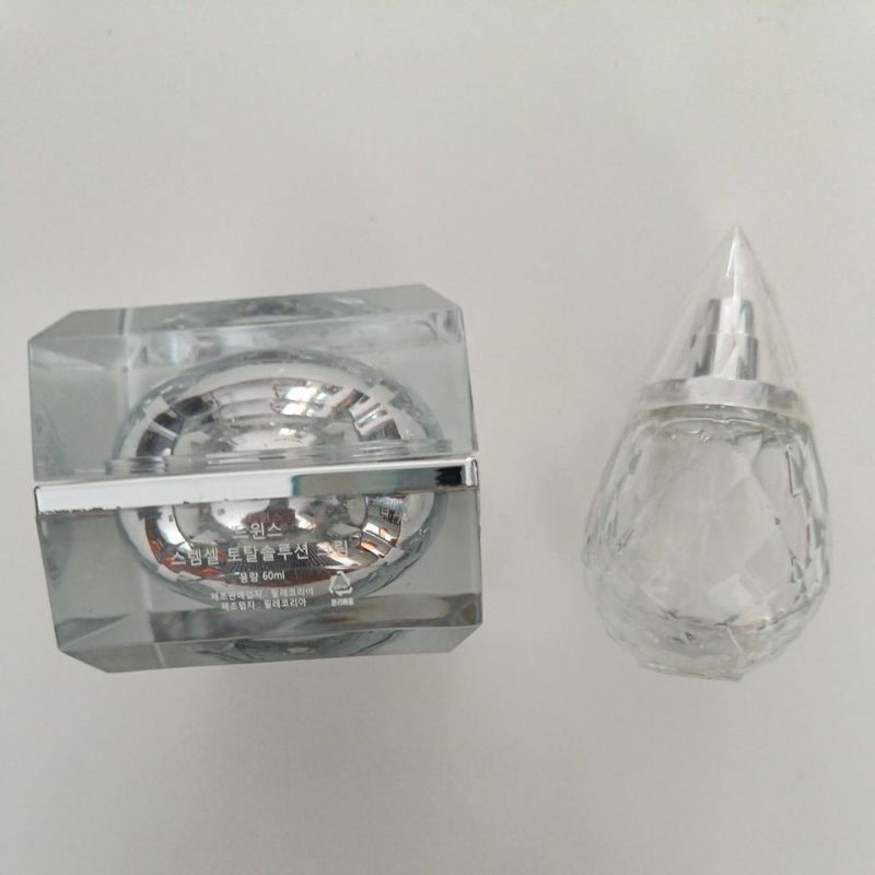 ขวดเปล่าขวดแก้วน่าสะสมเครื่องสำอางยี่ห้อ dewins ของเกาหลี