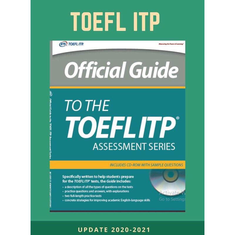 Toefl Itp official guide ETS จัดส่งแบบไฟล์