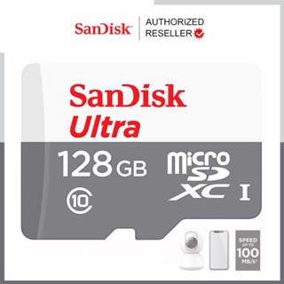 ราคาSanDisk Ultra Micro SD Card Class10 Speed 100MB/s  32GB / 64GB / 128GB (SDSQUNR) SDHC SDXC เมมโมรี่การ์ด สำหรับ ใส่โทรศัพท์ กล้องติดรถ กล้องIP Camera ประกัน 7 ปี TF card