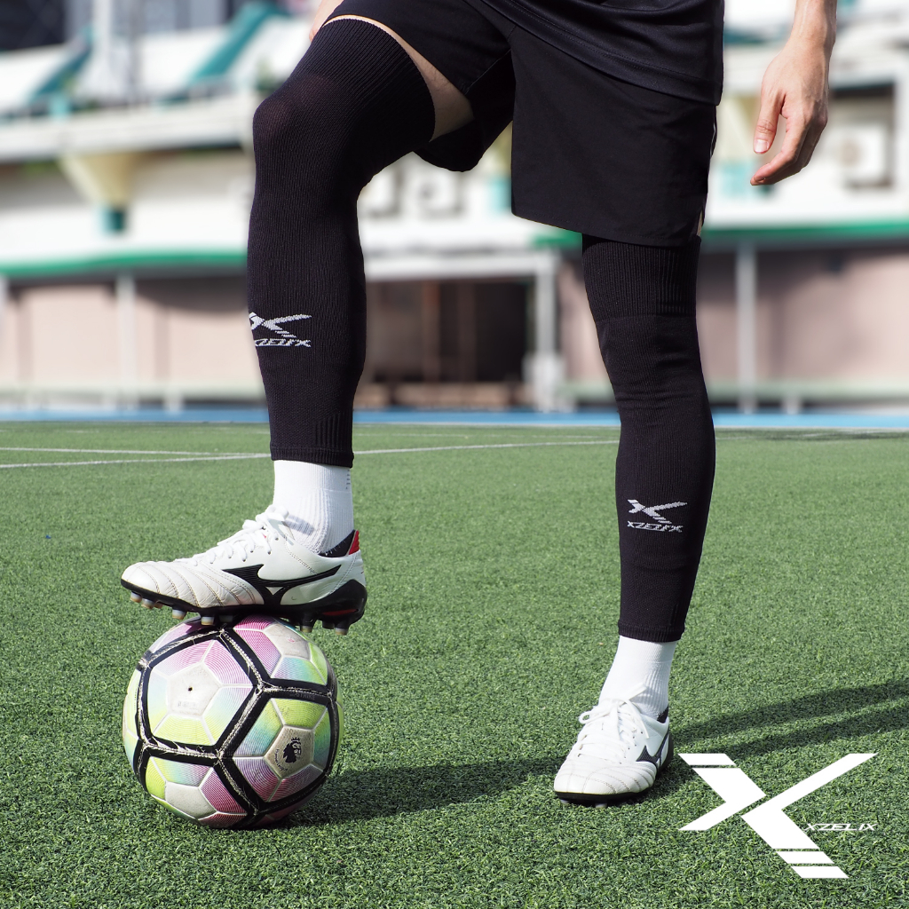 XZELIX | X-Tube Football Sleeves, Free Size ( ถุงเท้าตัดข้อ ความยาวเลยเข่า สำหรับฟุตบอล, ฟรีไซส์ )