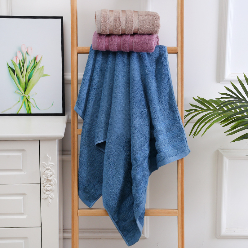 ผ้าเช็ดตัวเยื่อไผ่เซตคู่ ผ้าเช็ดตัว+ผ้าเช็ดผม Bamboo Towel