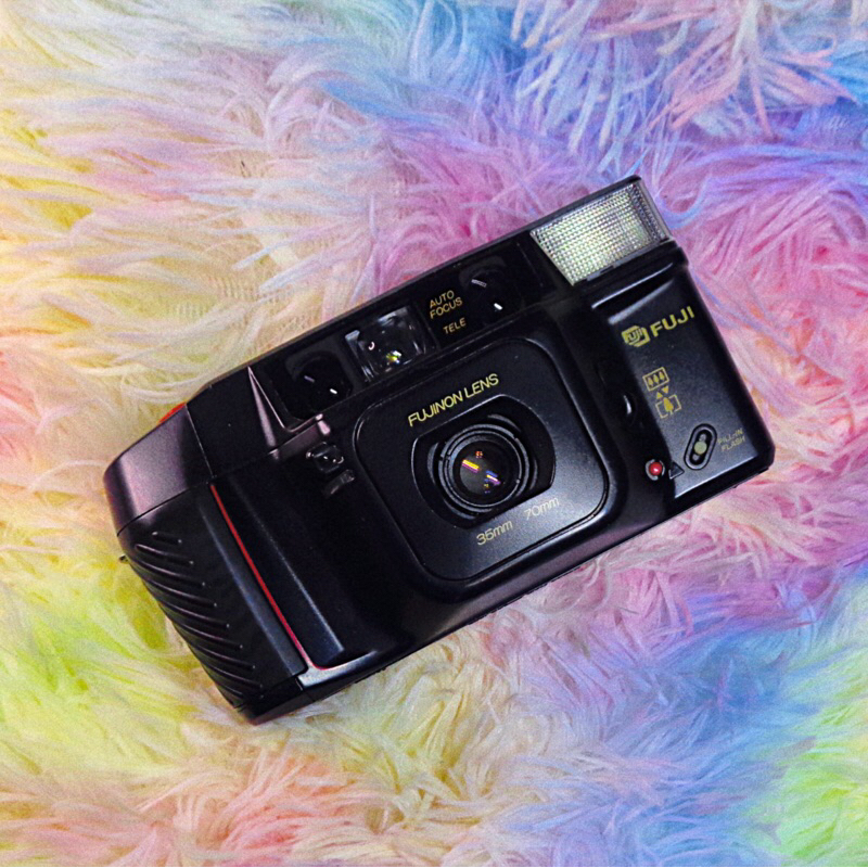 กล้องฟิล์ม 📸 Fuji Tele Cardia Super Date 🇯🇵 ทำงานเต็มระบบ 💯✨ 🛍 มือสอง เหมือนของใหม่