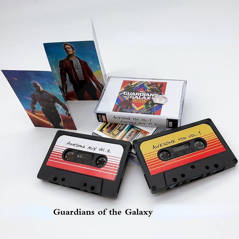 เทปคาสเซ็ต Guardians of the Galaxy（1.2）หนึ่งเทป แบรนด์ใหม่ยังไม่ได้รื้อ