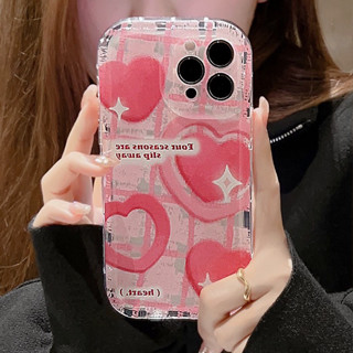 💖จัดส่งจากประเทศไทย💖เคสไอโฟน 11 ลายรักสีชมพูสวยจริงๆ pink love เคส เคสไอโฟน iphone 11 12 13 14 pro max โปร แม็กซ์