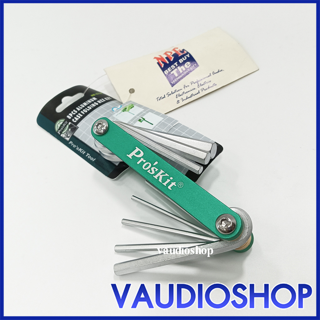 **ลดล้างสต๊อก** HW-221M Pro’s Kit ชุดกุญแจหกเหลี่ยม 8ชิ้น พับเก็บ HW-221M โปรคิท กุญแจหกเหลี่ยม Pros