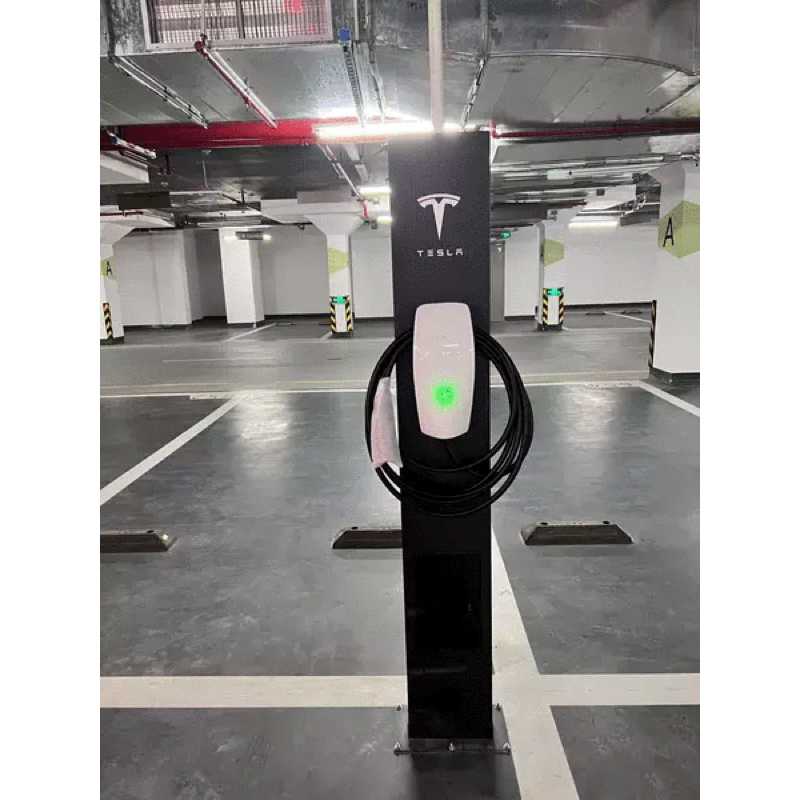 แท่นเสาชาร์จ รถไฟฟ้า ตรา Tesla สวยหรู ติดตั้งในร่ม กลางแจ้ง