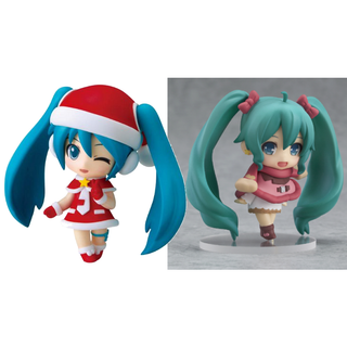 [ฟิกเกอร์แท้] Nendoroid Petit - Hatsune Miku Santa ver. / Hatsune Miku Christmas Date ver. (Good Smile Company)