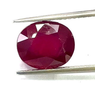 พลอยทับทิมแท้ Natural Ruby เผาใหม่ | 8.00cts | 10X12mm | 1600฿