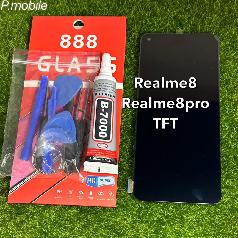 จอชุดRealme 8/Realme8pro (TFT สแกนนิ้วมือไม่ได้)สีสวยใช้งานได้ปกติ