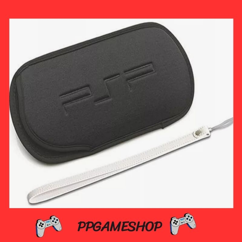ซองผ้ากันรอย​ และสายคล้องมือ​ สำหรับเครื่องเกม​ PSP​ ใช้ได้ทั้งรุ่น​PSP​1000​ 2000​ 3000