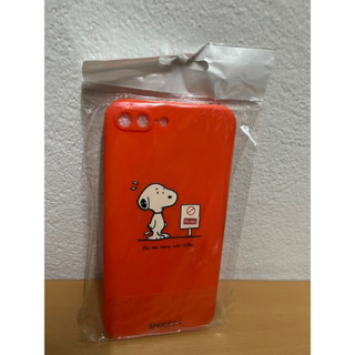 เคส ซิ ลิ โคน สีส้ม สนูปปี้ Ip 7+