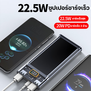 PowerBank 20000mAh P18 22.5W ชาร์จเร็ว Fast Charge ของแท้ 100% ช่องTypeC แบตสำรอง พาวเวอร์แบงค์ มี 2 สี