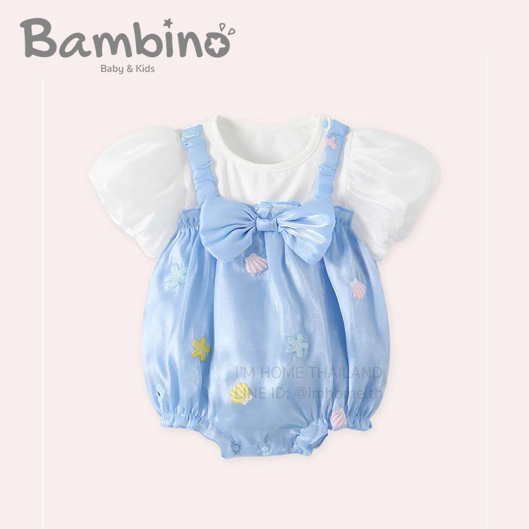 Bambino ชุดบอดี้สูทเด็กทารกผู้หญิง ชุดจั๊มสูทเด็กทารกผู้หญิง ชุดเด็กอ่อน ชุดเด็กแรกเกิด Baby Bodysuits Jumpsuits