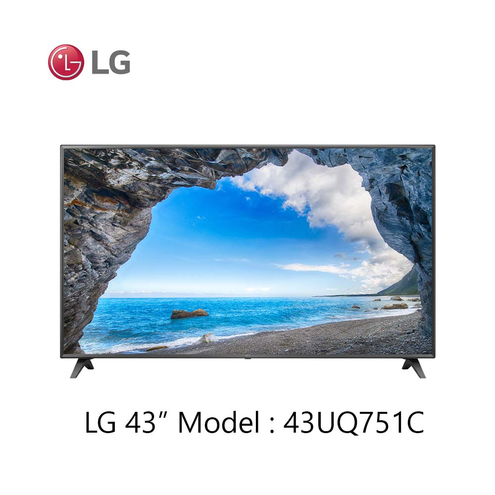 LG 43 Smart TV 4K รุ่น 43UQ751C ขนาด 43 นิ้ว รับประกันศูนย์ 2 ปี