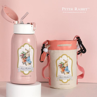 กระติกน้ำสูญญากาศ(เก็บความร้อน)พร้อมฝา 3 แบบ Peter Rabbit 550 ml. กระติกน้ำร้อนสแตนเลส กระติกน้ำสำหรับเด็ก กระติกน้ำพกพา