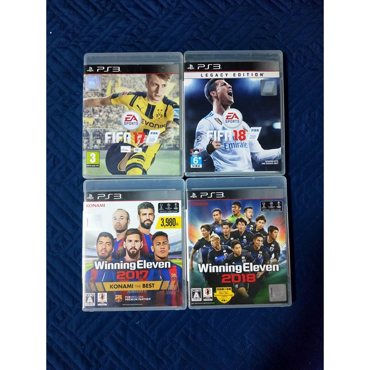 PS3 แผ่นเกมส์ฟุตบอล FIFA + PES