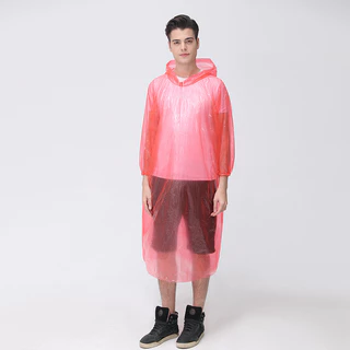 เสื้อกันฝน ชุดกันฝน เสื้อกันฝนผู้ใหญ่ PE คุณภาพดีไซส์ผู้ใหญ่ใส่ได้ พกพาสะดวก มี4สี เสื้อกันฝน ชุดกันฝน เสื้อกันฝนผู้ใหญ่