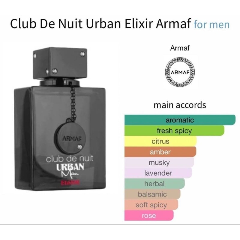 Armaf Club De Nuit Urban Man Elixir Edp 105ml (เช็คสตอคก่อนโอนค่ะ)