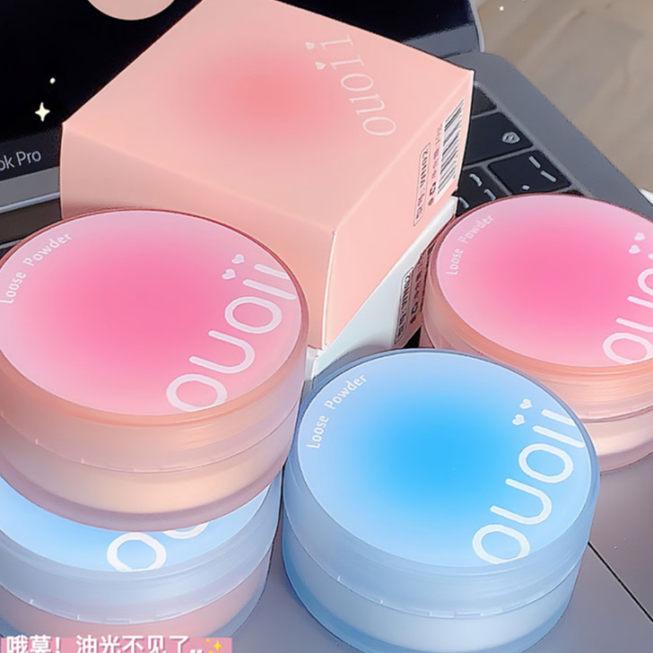 แป้งฝุ่นเจลลี่ควบคุมความมันกันน้ำและกันเหงื่อสำหรับทุกสภาพผิว--W02