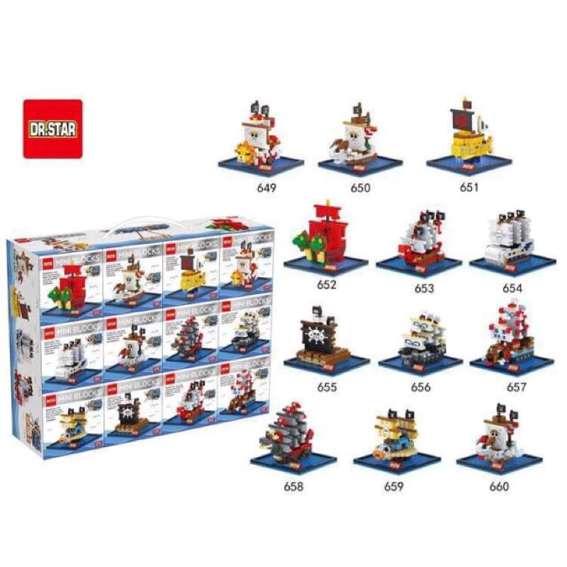 ตัวต่อนาโนวันพีช เรือโจรสลัด Nanoblock Size L ตัวต่อนาโนวันพีช เรือโจรสลัด Nanoblock Size L