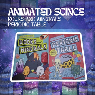 หนังสือชุด Animated Scince (ชุด 2 เล่ม) หนังสือความรู้วิทยาศาสตร์ ตารางธาตุ rock mineral periodic table