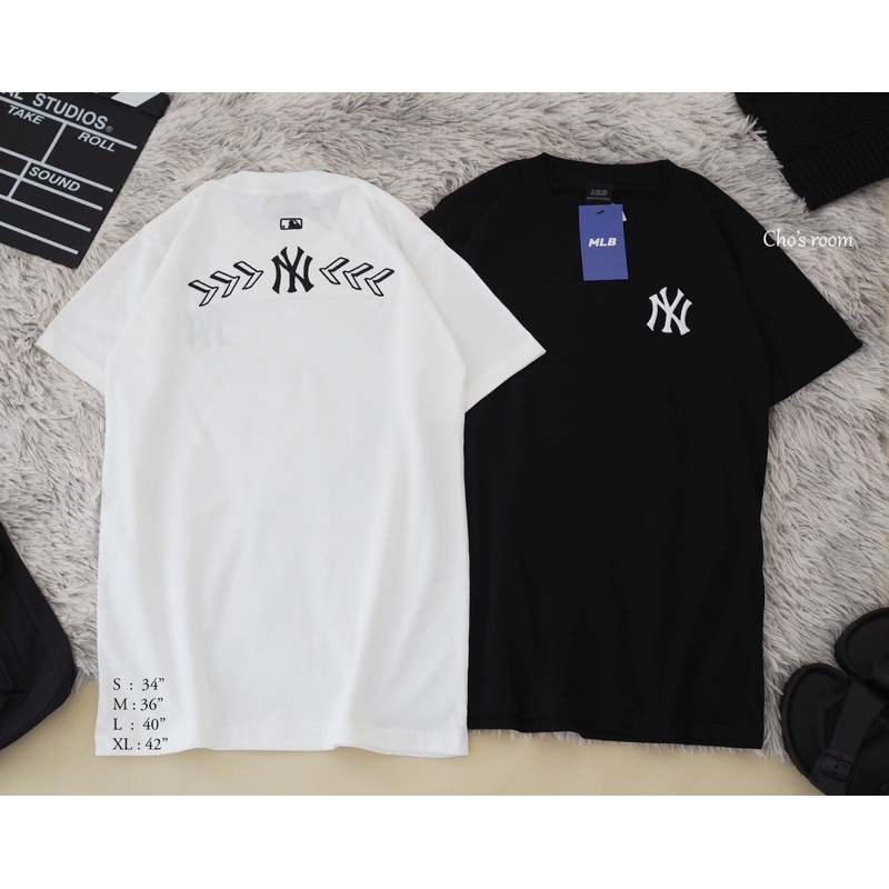 พร้อมส่ง เสื้อยืด ny เอ็นวาย คอกลม งานปัก