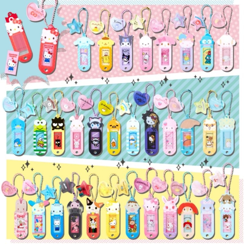 🌈Sanrio Name tag พวงกุญแจแท็กป้าย แท็กป้ายชื่อ ใช้ใส่รูป ใส่ชื่อ🌈
