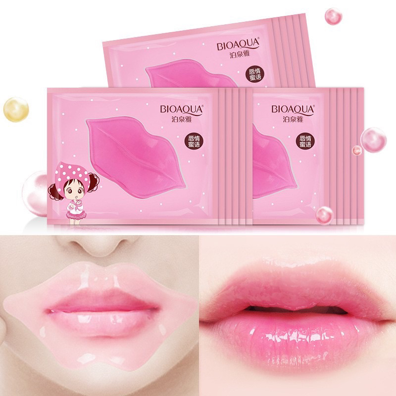 BIOAQUA มาส์กบำรุงริมฝีปาก สูตรผลไม้ ช่วยเติมความชุ่มชื้น ปากเรียบเนียน ปากอมชมพู ปากสวย นุ่มเนียน